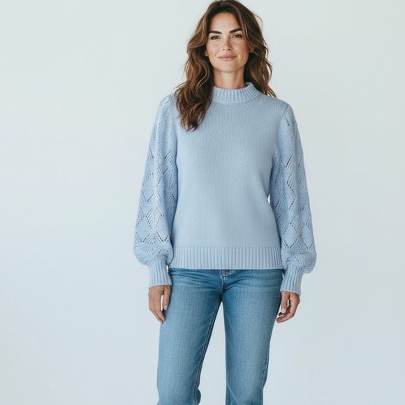 & Isla Sweaters - & Isla Light Blue Women's Sweater